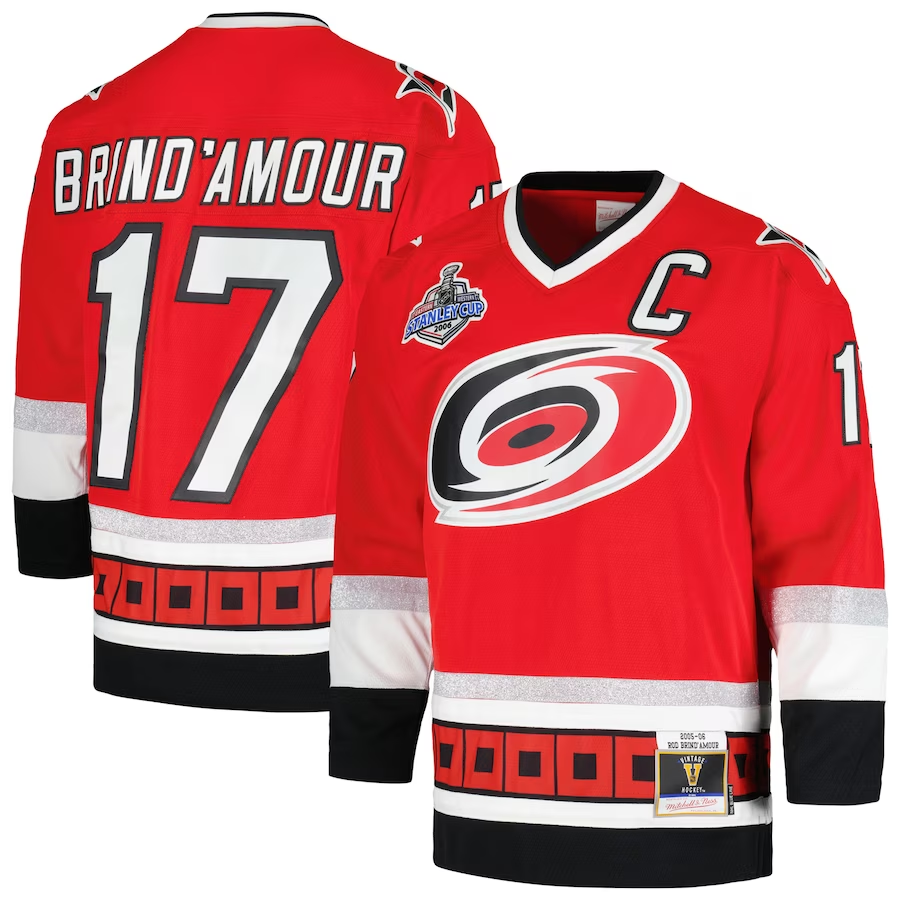 Men's Carolina Hurricanes Rod Brind'Amour #17 Red Home Breakaway Jersey